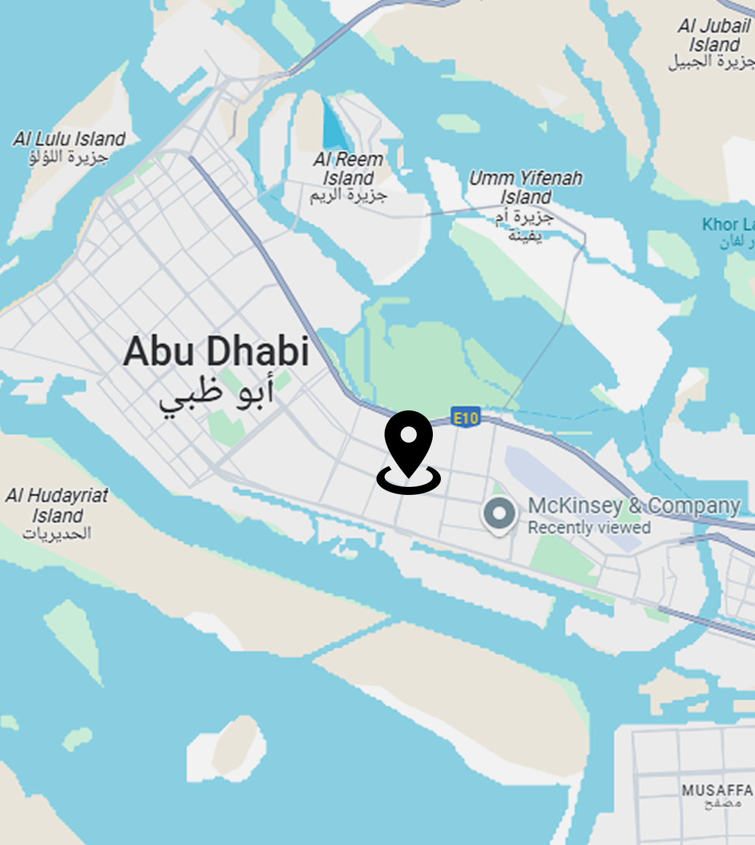 Abu Dhabi map